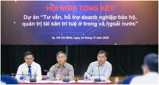 Hội nghị tổng kết Dự án “Tư vấn, hỗ trợ doanh nghiệp bảo hộ, quản trị tài sản trí tuệ ở trong và ngoài nước”