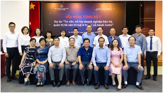 Hội nghị tổng kết Dự án “Tư vấn, hỗ trợ doanh nghiệp bảo hộ, quản trị tài sản trí tuệ ở trong và ngoài nước”